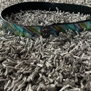 Kurt Geiger Multicolor Belt with Silver Detail